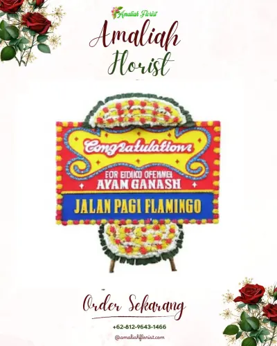 Bunga Papan Congratulation di Kutampi